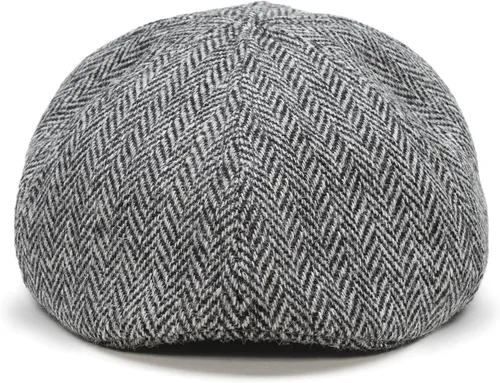 Vista 3 de Sterkowski Rusty Harris Tweed Gorra plana para hombres y mujeres Clásico 6 paneles cálido transpirable pico de pato