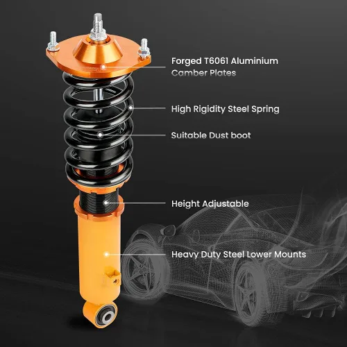 Vista 2 de Coilovers para 89-05 Mazda Miata MX5 MX-5 NA NB, espirales de suspensión de amortiguadores