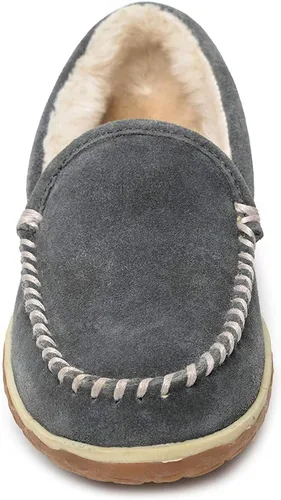Vista 2 de Minnetonka Tilden - Pantuflas de gamuza para interior y exterior para mujer