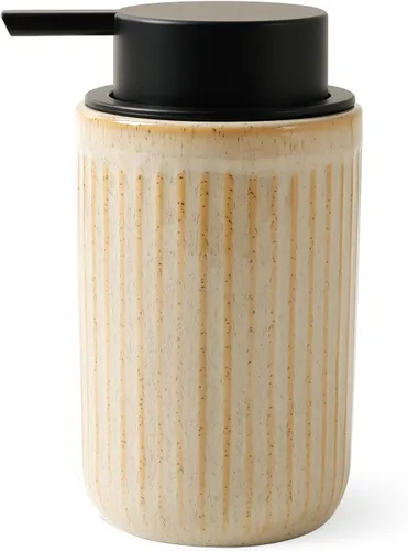 Vista 10 de BosilunLife Dispensador de Jabón de Manos de Espuma - Dispensador de Jabón de Espuma de Cerámica para Baño de 12 oz Dispensador de Jabón Líquido