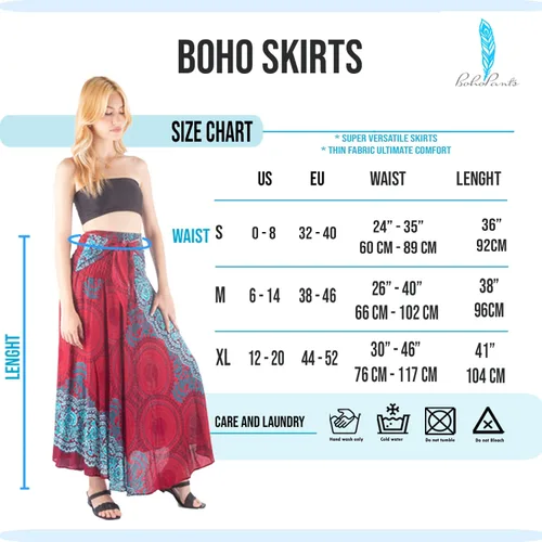 Vista 8 de Falda hippie, vestido bohemio bohemio gitano, maxi faldas largas para mujer, vestido de playa midi de verano