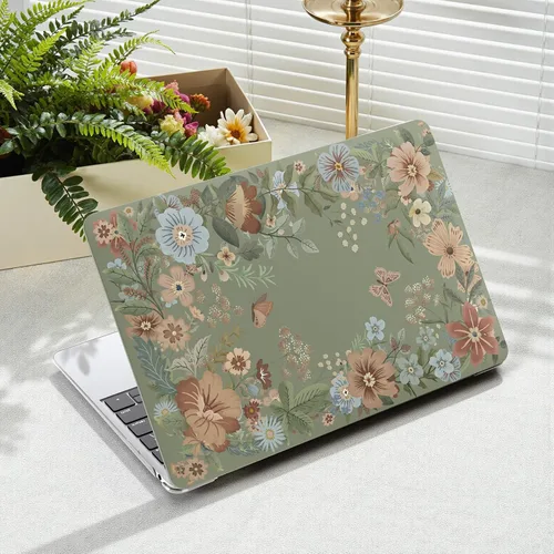 Vista 15 de iCasso - Funda para MacBook Air de 13 pulgadas, diseño de pegatinas vintage 2020 A2337 M1 Macbook Air 13 pulgadas protectora de plástico duro