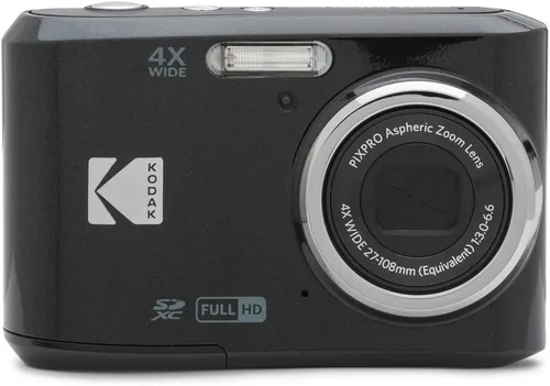 Vista 5 de Kodak FZ45BK PIXPRO Cámara digital de 16 MP negra Paquete con tarjeta de memoria Lexar 64GB de alto rendimiento 800x UHS-I SDHC Serie Azul