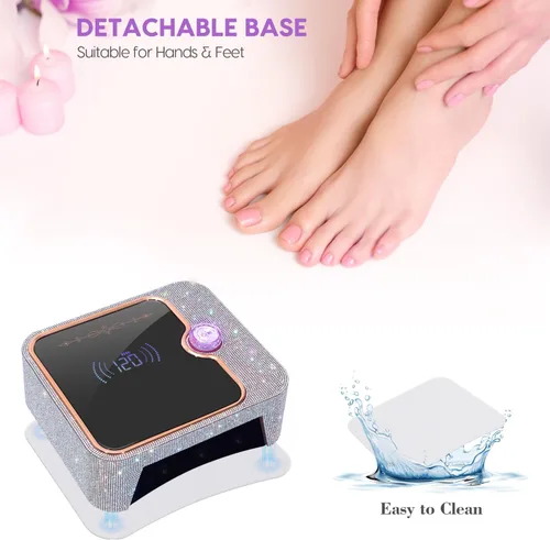 Vista 12 de Luz UV para uñas, lámpara UV recargable para uñas