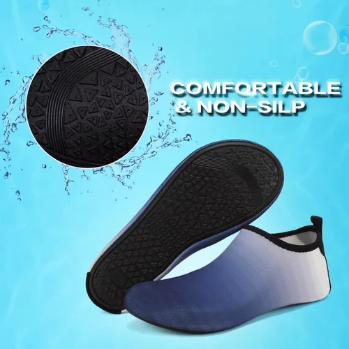 Vista 4 de YALOX - Zapatos acuáticos, de secado rápido, sensación de pies descalzos, para mujer y hombre calcetines acuáticos para exterior, playa, natación