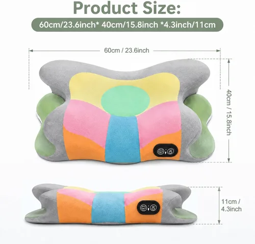 Vista 2 de Almohada cervical 2 en 1 para aliviar el dolor de cuello con calefacción