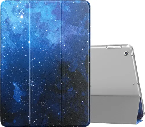 Vista 17 de MoKo Funda para iPad 9.7 2018/2017 de 5ª / 6ª Generación - Funda delgada y ligera con soporte para Smartphone con parte trasera translúcida