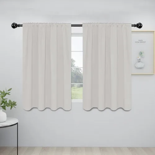 Vista 83 de Easy-Going - Cortinas opacas con bolsillo para varilla para dormitorio, cortinas de ventana para oscurecer la habitación para sala de estar