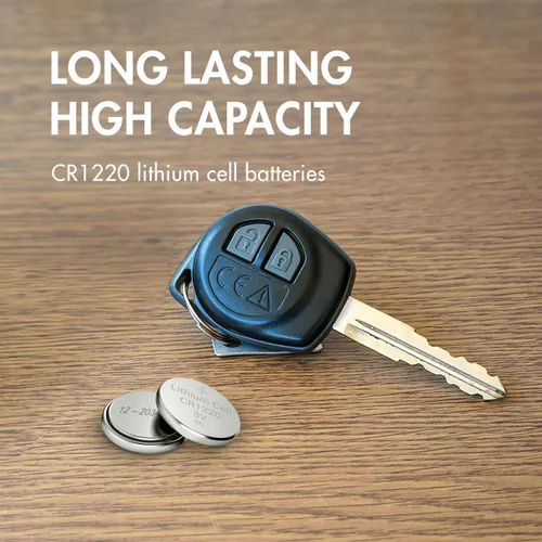 Vista 3 de Tenergy Batería de botón de litio CR1220 de 3 V, para llaves, relojes, accesorios, 5