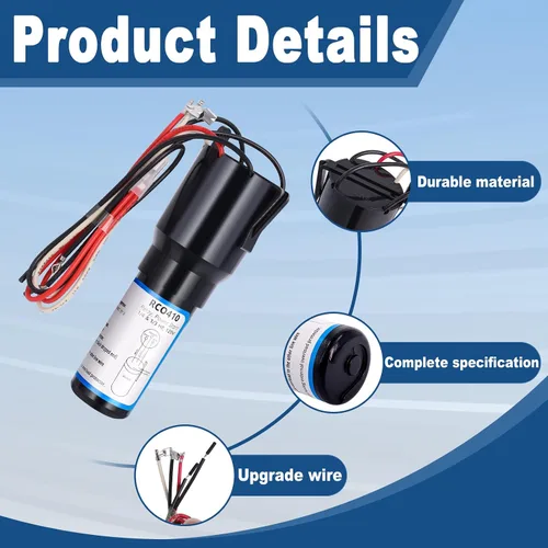 Vista 5 de RCO410 Kit de arranque duro 3 en 1, kit de condensador de arranque duro de compresor de 115 V para refrigeradores y congeladores, dispositivo