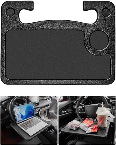 Vista 2 de Bandeja de volante de automóvil 2 en 1 para Ford F150 F250 F350 Transit Ranger Bronco Explorer Fusion Mustang accesorios para camiones 2004-2025