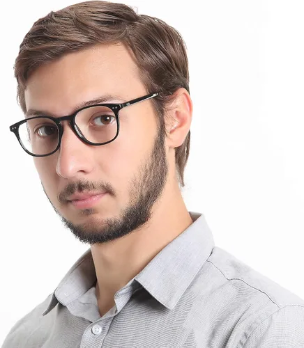 Vista 5 de LifeArt - Lentes con bloqueo de luz azul, anti fatiga, anteojos de lectura para computadora, videojuegos y televisión para hombre y mujeres