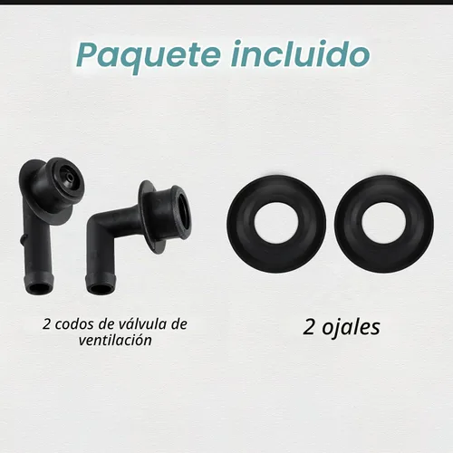 Vista 6 de FUSCH PCV CCV - Juego de codos y arandelas de válvula de ventilación compatible con Jeep Grand Cherokee 4.0L 2000 2001 2002 2003 2004, Reemplaza #