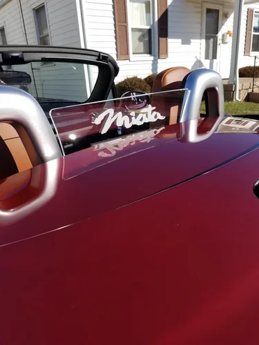 Vista 3 de Windrestrictor – Deflector de viento Miata NC para convertibles Compatible con 2006-2015 Controla el flujo de aire de la contracorriente Paseo