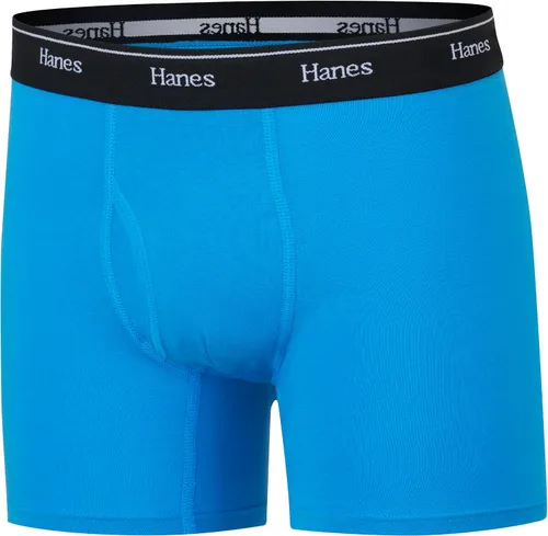Vista 2 de Hanes Calzoncillos tipo bóxer originales para niños, ropa interior de algodón elástico, paquete de 6