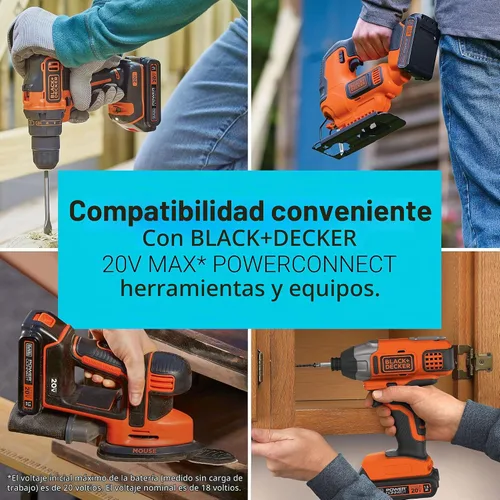 Vista 4 de BLACK+DECKER LBXR20-OPE2 Batería de 20 voltios de ion de litio, inalámbrica, 2