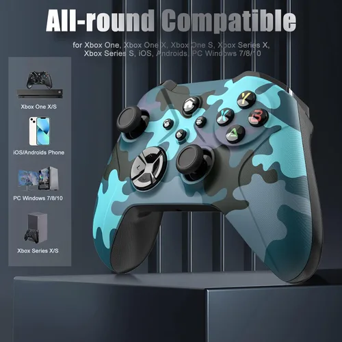 Vista 2 de Gamrombo Wireless Xbox Controller Compatible with Microsoft Xbox one,Xbox One SX,Xbox Series XS,AndroidiOSPC Gamepad Remote with WifiMacro