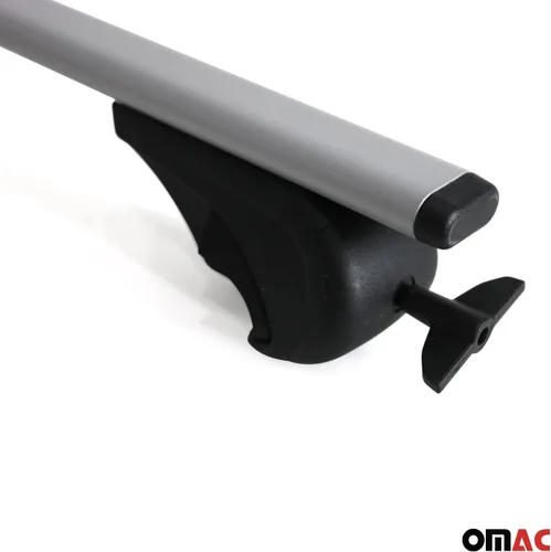 Vista 7 de OMAC Barras transversales para Porsche Cayenne 2003 a 2010, portaequipajes, 165 libras, 2 piezas, color plateado