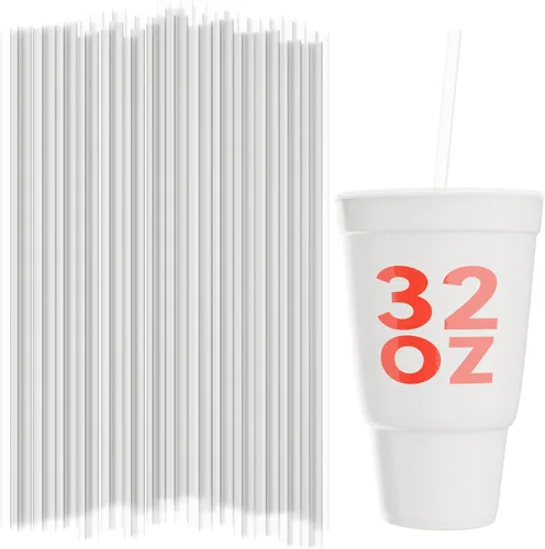 Vista 7 de Pajitas de vaso desechables - 10 pulgadas de alto (negro, 250)