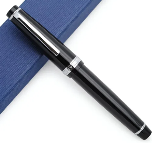 Vista 18 de JINHAO 82 - Pluma estilográfica con clip plateado (punta F 0.020 in, verde aguacate)