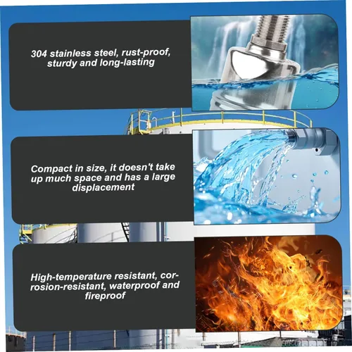 Vista 5 de Válvula de flotador de control automático de nivel de agua, válvula de flotador de agua de acero inoxidable de 1/2 pulgada para tanque, piscina