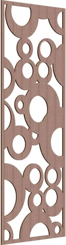 Vista 65 de 9 3/8"W x 24 3/8"H x 1/4"T Farwell Decorativos Paneles de Pared de Madera Calado, Hickory