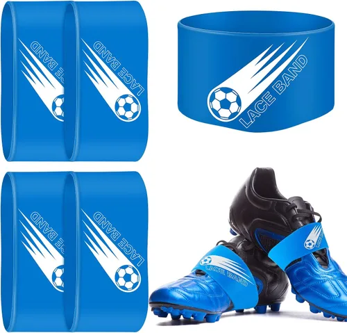 Vista 19 de Patelai 4 piezas de cubierta de cordón para tacos de fútbol, banda de zapato de fútbol, cubierta de zapato de fútbol, bandas de taco de fútbol
