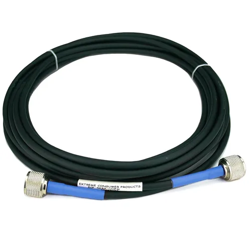 Vista 2 de Extreme Consumer Products ECP Cable Experts RG-8X - Cable coaxial de 1.5 pies PL259 M/M - Cables de puente resistentes a la intemperie