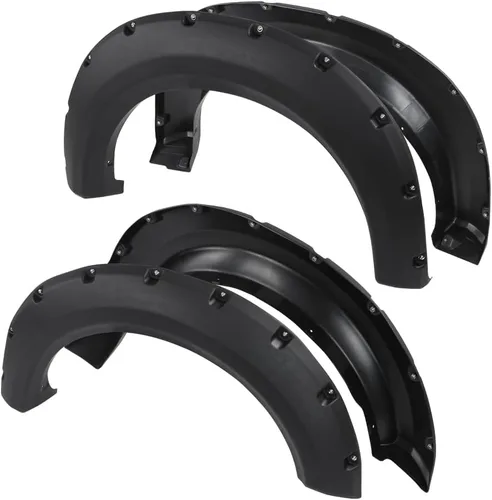 Vista 12 de G-PLUS Guardabarros compatibles con Chevy Silverado 1500 2007-2013/Silverado 2500HD 3500HD 2007-2014 Fleetside Long Bed 78.0"/97.6" con textura