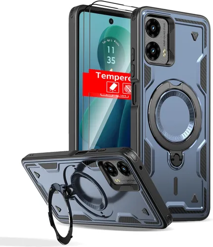 Vista 62 de Funda magnética para Google Pixel 9A compatible con cargador inalámbrico MagSafe, para Pixel 9A, funda de teléfono integrada de 360 °, con 2