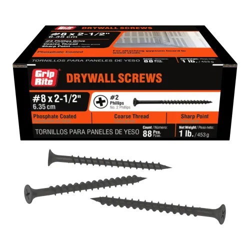Vista 11 de Grip-Rite 2CDWS5#6 X 2 "Phillips Bugle Head - Tornillo para paneles de yeso de punta afilada, caja de 5 libras