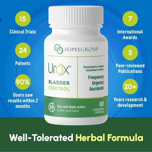 Vista 6 de UROX Control de la vejiga, suplemento seguro y eficaz de apoyo de la vejiga para hombres y mujeres, ayuda a reducir las fugas urinarias