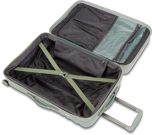 Vista 3 de American Tourister Cascade Hardside - Maleta giratoria rígida ligera, Verde salvia