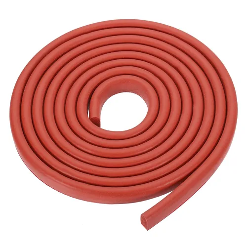 Vista 7 de uxcell Varilla de espuma de 3.28 pies, relleno de junta sólida en forma de D de 0.24 x 0.24 pulgadas, tira de sellado de espuma para protector