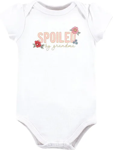 Vista 309 de Hudson Baby baby-girls Cotton Bodysuits 3-pack