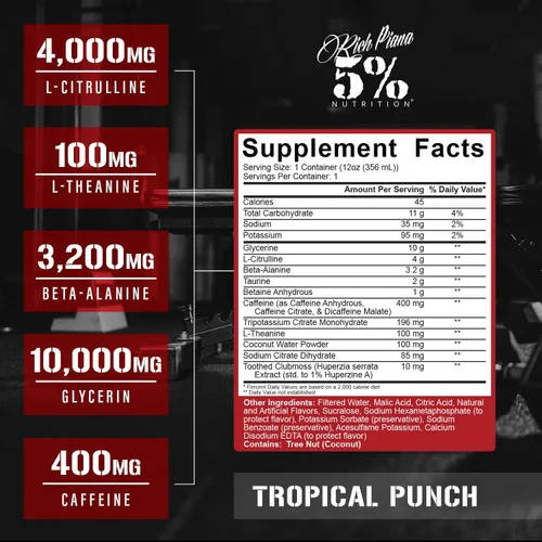 Vista 3 de 5% Nutrition Kill It - Bebida energética de cafeína lista para beber de alta rigidez, 400 mg de cafeína, bomba extrema, resistencia, enfoque e