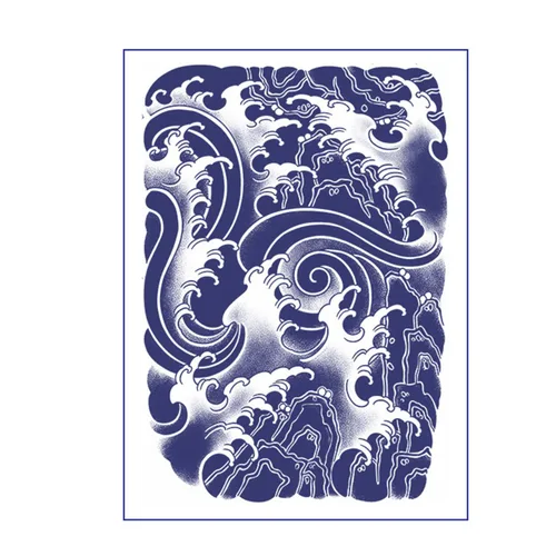 Vista 4 de Tatuajes temporales - Adhesivo grande, tótem grande, brazo de dragón, tatuaje de transferencia, papel en aerosol, diseños impermeables (estilo 11)