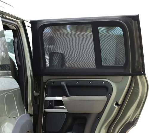Vista 6 de 100% de protección contra insectos, compatible con Land Rover Defender 90 110 2004-2022, cortinas de malla transpirable para puertas y ventanas