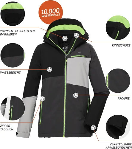 Vista 3 de killtec Chaqueta de nieve para niños KOW 161 BYS JCKT