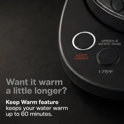 Vista 6 de Control de temperatura del hervidor con infusor de té, mantiene la función caliente para té de hojas sueltas