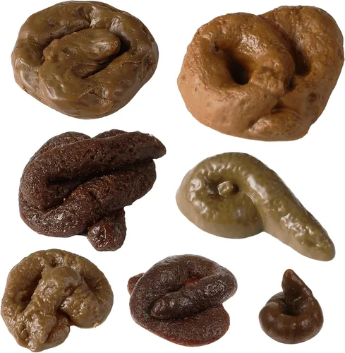 Vista 10 de Chivao 7 piezas de caca falsa realista para bromas, juguetes de truco y bromas prácticas para suministros de fiesta del día de los inocentes