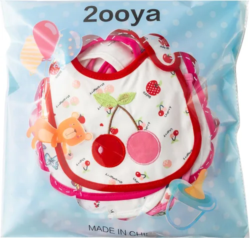 Vista 7 de Baberos impermeables de algodón para bebé, 24 unidades, ajustable, con cierre de , para alimentar, dentición, babeo, 6-12 meses Rosa
