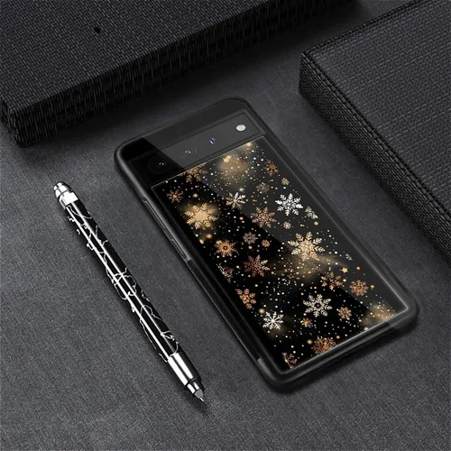 Vista 634 de Compatible con Google Pixel 4A 5G Mobile Case Creative Acrylic Panel trasero Silicona Protección Grip especialmente diseñado para Google Pixel 4A 5G