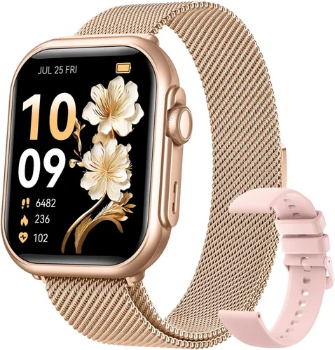 Vista 10 de Relojes inteligentes de 1.83 "para mujeres y hombres, reloj de fitness 5ATM Negro