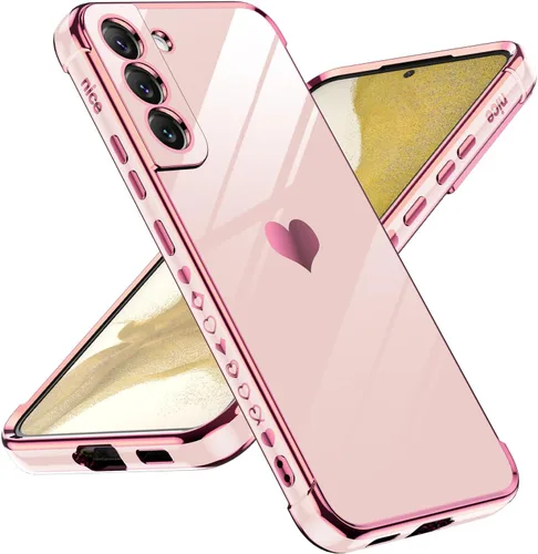 Vista 41 de LeYi Funda para Motorola-G 2025: Love Heart Plating Luxury, Negro