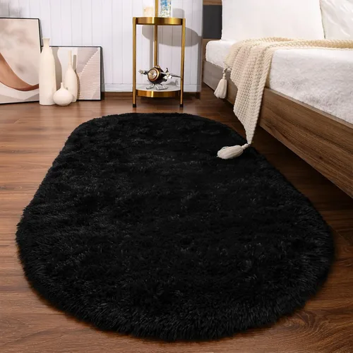 Vista 19 de Softlife Alfombras Esponjosas para Dormitorio, Alfombra de Área Peluda Bonita para Niñas y Niños Habitación de Bebé Decoración del Hogar, 2 x 5 Pies