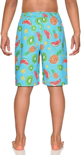 Vista 3 de TSLA - Traje de baño para niños, secado rápido, FPU 50+, pantalones cortos de playa para natación, traje de baño con forro interior de malla