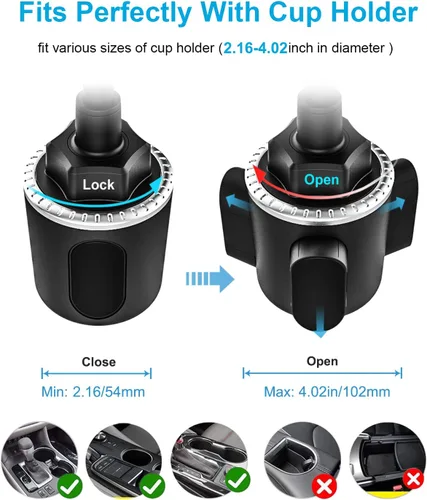 Vista 5 de Soporte para tablet de automóvil, soporte ajustable de 10.5 pulgadas, soporte para tablet con brazo de cuello de cisne, compatible con iPad