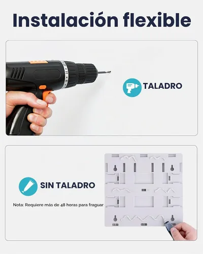 Vista 2 de AIKE Dispensador de champú y acondicionador de ducha de 3 cámaras para baño Blanco
