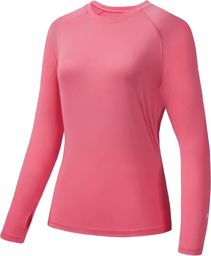 Vista 13 de BASSDASH – Camiseta de manga larga para mujer con protección solar UV UPF 50+ para pesca y senderismo Negro